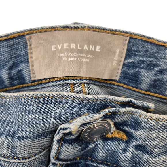 NWT Everlane The 90's Cheeky Hidden Button Fly Jeans Size 29 Ankle - Picture 3 of 8